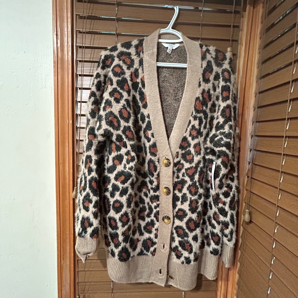 Time & Tru Button Up Sweater